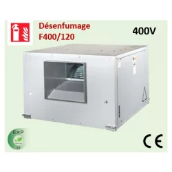 Caisson désenfumage 4000 m3/h-type 9/9- F400/120 - TRIPHASE