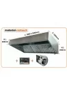 Pack CLASSIQUE: Hotte inox professionnelle de 1 à 3m: Hotte inox + Moteur ventilateur 230v + Variateur 230v pour la restauration