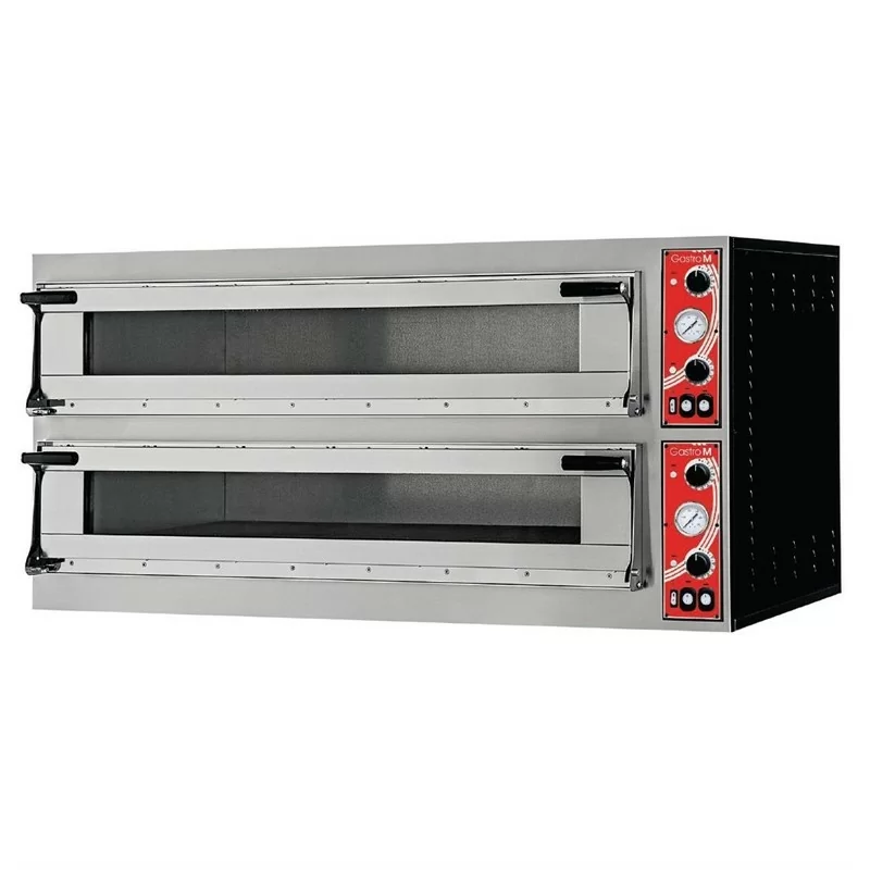 Four à pizza professionnel Milan 2*3 pizzas de 35cm GASTRO M - 400v - modèle GR214 Four à pizza professionnel Milan 2*3 pizzas de 35cm GASTRO M - 400v - modèle GR214