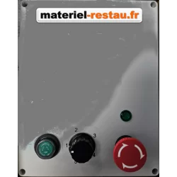 Variateur autotransformateur 4 positions 5a -230v avec bouton marche forcée/ désenfumage