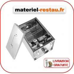 Bac séparateur de graisse T2 - 22l - tout inox pour restaurant