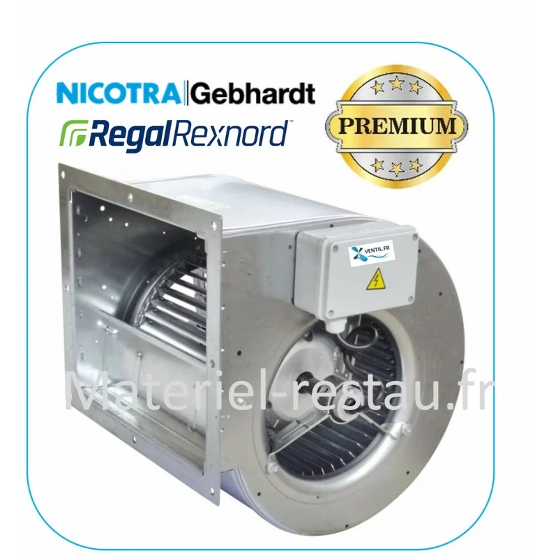 Moteur Ventilateur 1600 m3/h -ddm7/7-147w- 230v- pour hotte de restaurant E5G3301