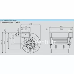 Moteur ventilateur 3000m3/h DDM8/9- 9/9Tig - 230v -compatible toute hotte - Nicotra PREMIUM