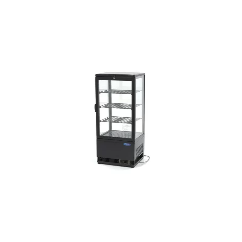 Vitrine réfrigérée de comptoir 78l noire à poser 230v