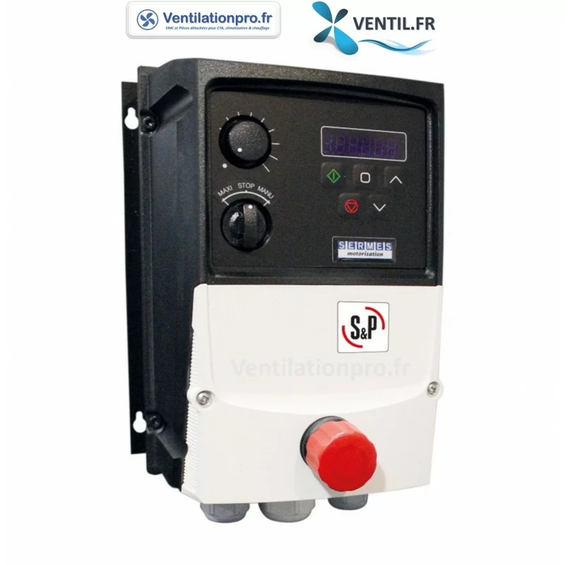 Variateur de fréquence TRI 1.5kw ip55 + mode Désenfumage cuisine VFIK COOK