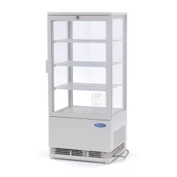Vitrine réfrigérée de comptoir 78l noire à...