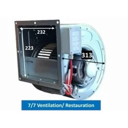 Moteur escargot DD 7/7 1600m3/h puissant-230v...