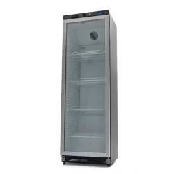 Réfrigérateur - 400 L - noir - avec porte en...