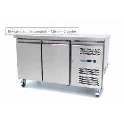 Réfrigérateur de comptoir - 136 cm - 2 portes...