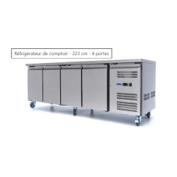 Réfrigérateur de comptoir - 223 cm - 4 portes...