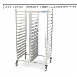 Chariot à plateaux - boulangerie - s'adapte à...