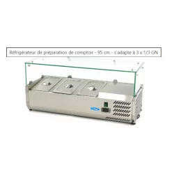 Saladette de préparation de comptoir - 95 cm -...
