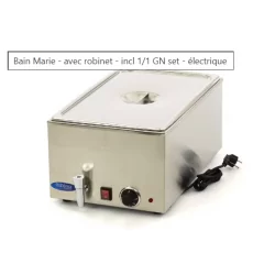 Bain marie GN1/1 avec robinet de vidange 230V...