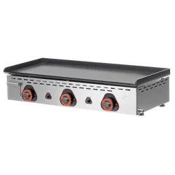 Plaque inf. lisse à snacker acier - Gaz - Série...