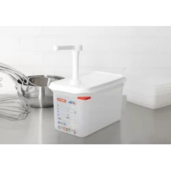 Distributeur de sauce à pompe Araven GN 1/4 FR177