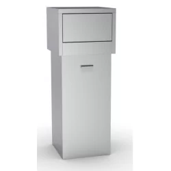 POUBELLE EN ACIER INOX 80L