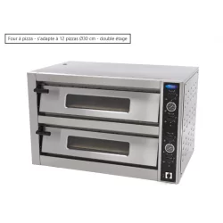 Four à pizza - s'adapte à 12 pizzas Ø30 cm -...