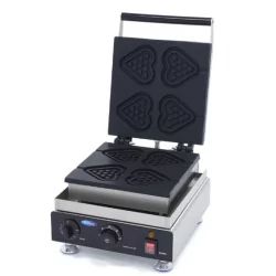 Gaufrier - 4 pièces - coeurs sur bâtons