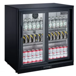 Arrière-bar réfrigéré 2 portes coulissantes Dukers