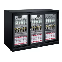 Arrière-bar réfrigéré 3 portes coulissantes Dukers