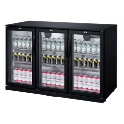 Arrière-bar réfrigéré 3 portes battantes Dukers