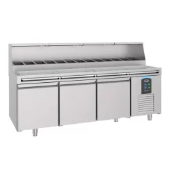 TABLE PRÉP POUR PIZZA 3 PORTES 13x 1/3GN...